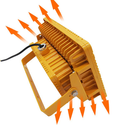 Projecteur industriel antidéflagrant 180W avec indice de protection IP66 et construction en alliage d'aluminium pour environnements dangereux