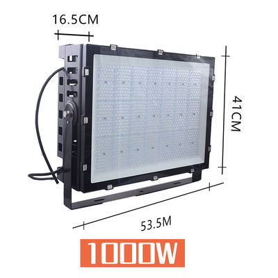 Projecteur de stade LED 400W 600W 1000W IP66 Étanche en aluminium et verre trempé pour terrain de tennis, football, soccer, baseball
