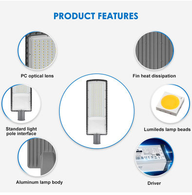Lampadaire LED SMD3030 étanche IP66 de 50W à 200W pour l'éclairage routier extérieur