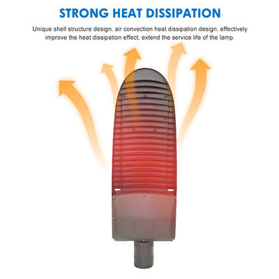 Lampadaire LED étanche IP66 avec température de couleur 3000-6500K et haut rendement lumineux pour l'éclairage routier extérieur