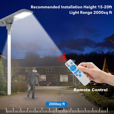 Lampadaire solaire LED tout-en-un intégré pour l'extérieur 6000-6500K IP66 Étanche 400W-1200W pour autoroutes et jardins