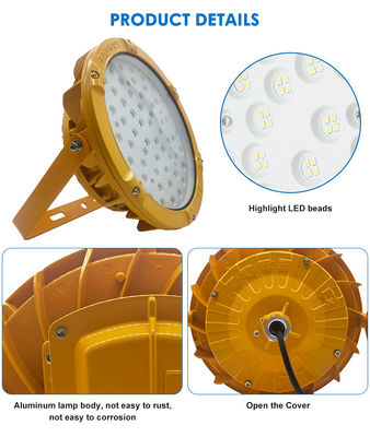Endroits dangereux Ip65 Station d'essence Highbay Light LED Éclairage à l'épreuve des explosions