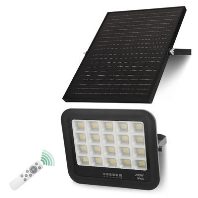Projecteur solaire en verre trempé ABS IP65, lampe solaire 100w 200w 300w 400w 500w