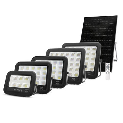 LED à haute luminosité lumière solaire télécommande en aluminium Ip67 imperméable 100w 200w 300w 400w 500w