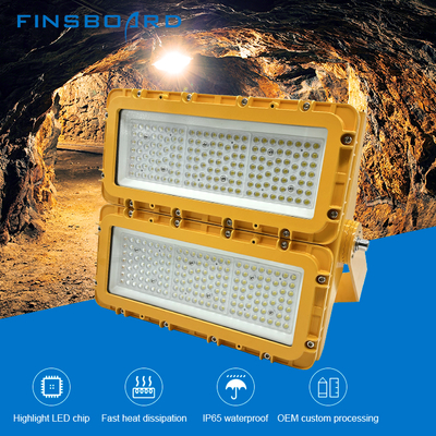 Atelier d'usine Éclairage antidéflagrant à LED en verre trempé d'aluminium 150W 300W 600W