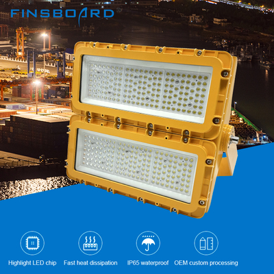 Atelier d'usine Éclairage antidéflagrant à LED en verre trempé d'aluminium 150W 300W 600W