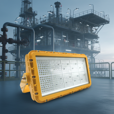 Projecteur LED antidéflagrant 300 W avec angle de faisceau de 90° et certification ATEX IIB T6 pour zones dangereuses