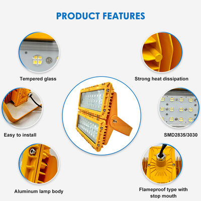 600W LED éclairage anti-explosion 60° Plateforme FPSO offshore ATEX IIB T6 IP65 RFEPL8280 Éclairage