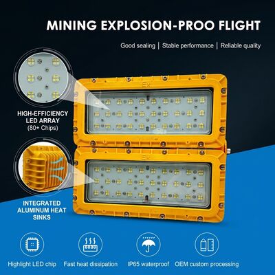 LUMILEDS LM-80 600W Projecteur antidéflagrant à LED ATEX Ex db mb IIb T6 72000LM IP65 Éclairage de grande zone dangereuse