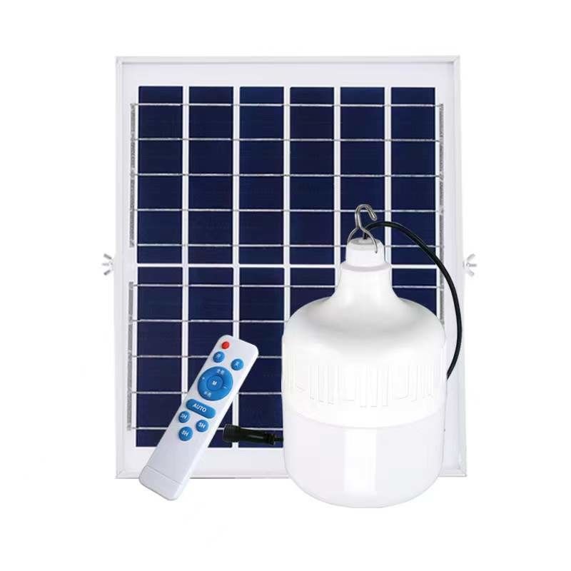 Ampoule solaire LED 100W IP65 étanche avec réglage 2700K-6500K pour éclairage extérieur de jardin