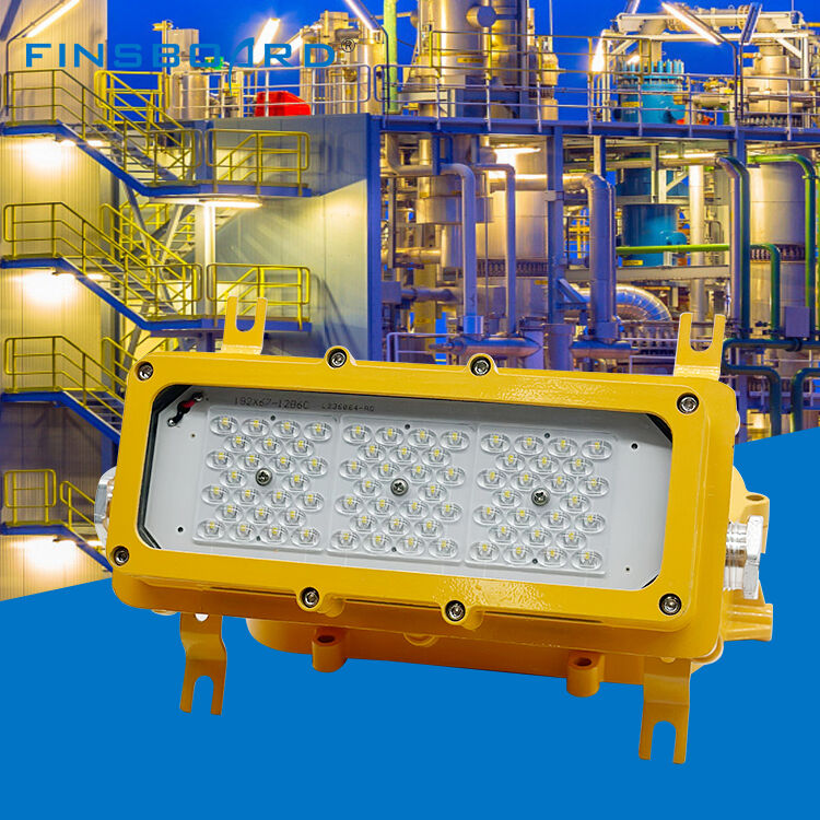 Éclairage de couloir de ceinture de passage de câble de tunnel de métro étanche Ip65 en aluminium, éclairage antidéflagrant à LED de 50 W