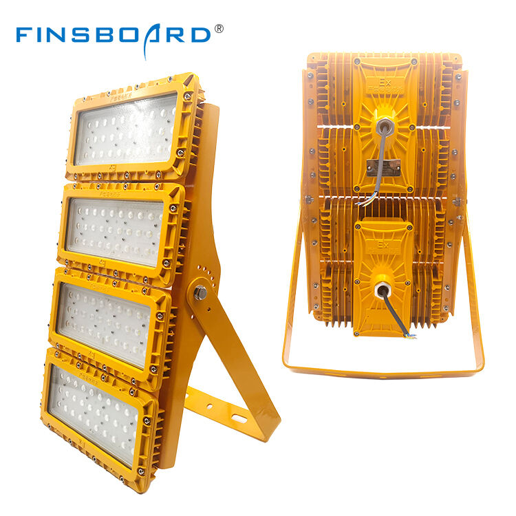 600W LED éclairage anti-explosion DC basse tension solaire hors réseau tuyauterie de tête de puits à distance IP66 aluminium sous pression ADC12