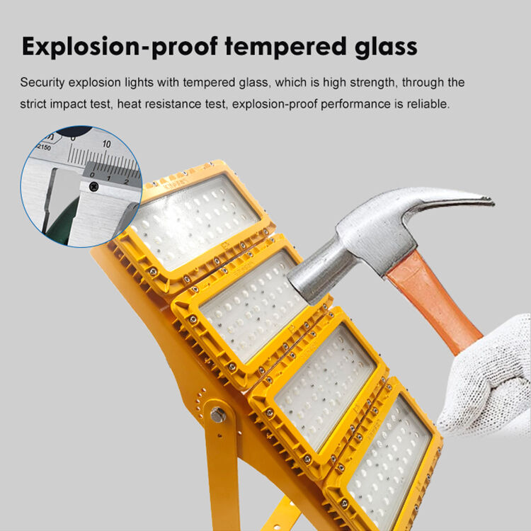 Lumière à l'épreuve des explosions à LED de 600W 90° Montage murale Périmètre extérieur ATEX IIB T6 RFEPL8280