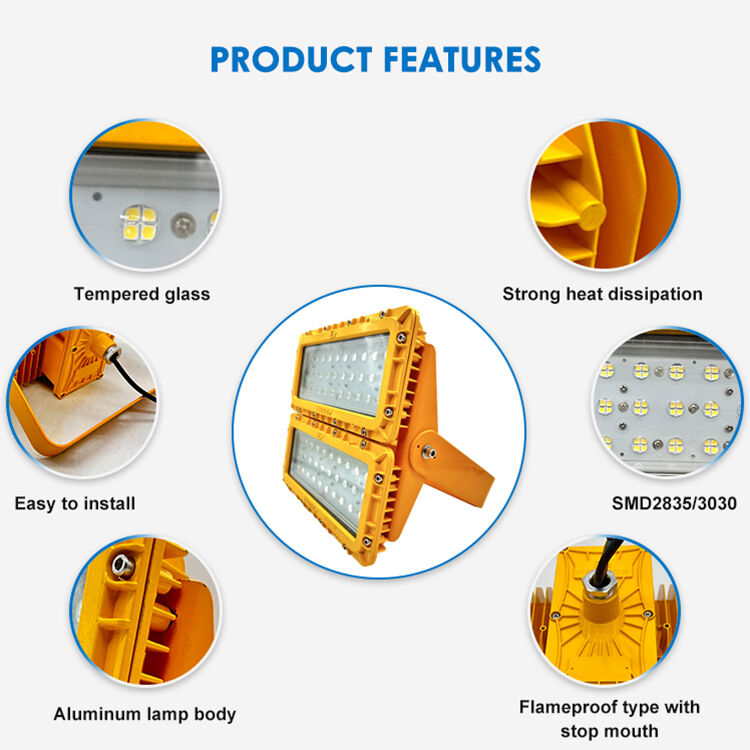600W LED éclairage anti-explosion 60° Plateforme FPSO offshore ATEX IIB T6 IP65 RFEPL8280 Éclairage