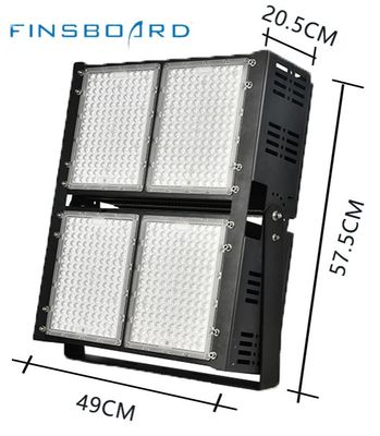 Éclairage de stade à LED actif 6500w 45° Angle de l'objectif