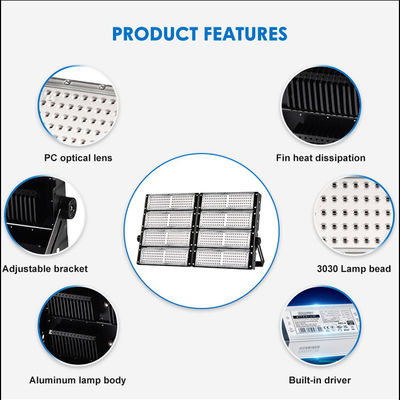 Éclairage extérieur LED de stade à mât élevé SMD IP66 2700-6500K