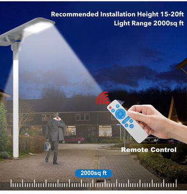 SMD5054 3000-8000K Ip65 étanche à l'eau éclairage de rue à LED solaire 6V polycristallin