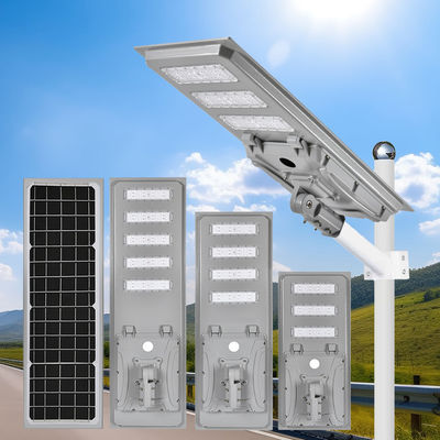 Économie d'énergie étanche à l'eau pour l'extérieur IP65 Tout en un Éclairage LED à énergie intelligente Éclairage de rue solaire intégré 60W 80W 100W