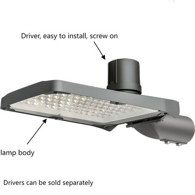 Facile d'installation pilote amovible unique Ip66 en aluminium 60w 100w 150w 200w contrôle de la lumière intégré lampe de rue LED