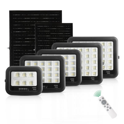 Projecteur solaire en verre trempé ABS IP65, lampe solaire 100w 200w 300w 400w 500w
