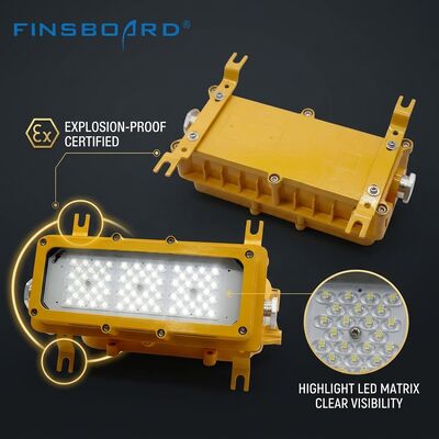 Lampe LED antidéflagrante, IP65, 600W, résistante aux intempéries, LUMILEDS LM-80 ATEX Ex db mb IIb T6 -40C/60C, luminaire pour zones dangereuses
