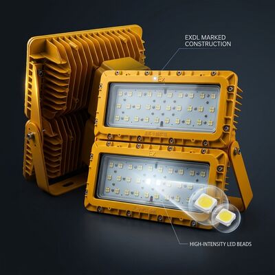 LUMILEDS LM-80 600W Projecteur antidéflagrant à LED ATEX Ex db mb IIb T6 72000LM IP65 Éclairage de grande zone dangereuse